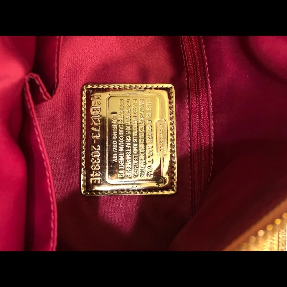 AUTHENTIC COACH POPPY JAZZY SHOULDER MESSENGER BAG - Picture 4 of 11